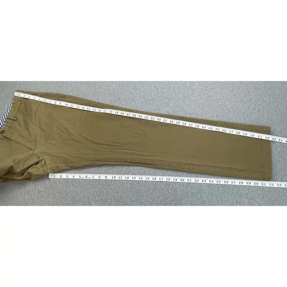 Banana Republic Pants Mens 34 x 34 Khaki Kentfield Chino Flat Front Straight Fit